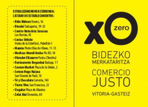 Sorteo de tres cestas en la Ruta del Comercio Justo de Vitoria-Gasteiz