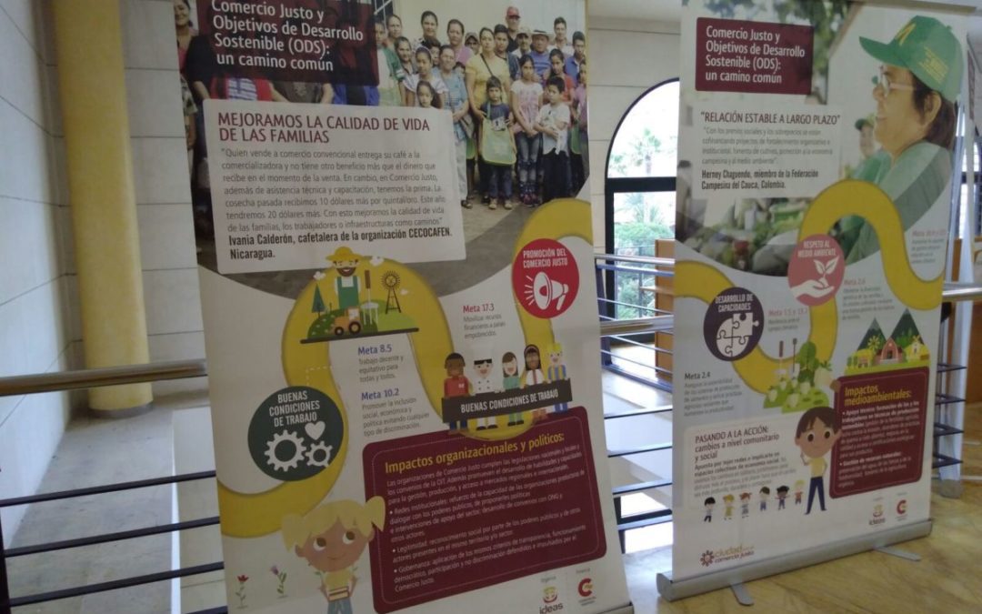 La exposición sobre los Objetivos de Desarrollo Sostenible y el Comercio Justo llega a Sagunto