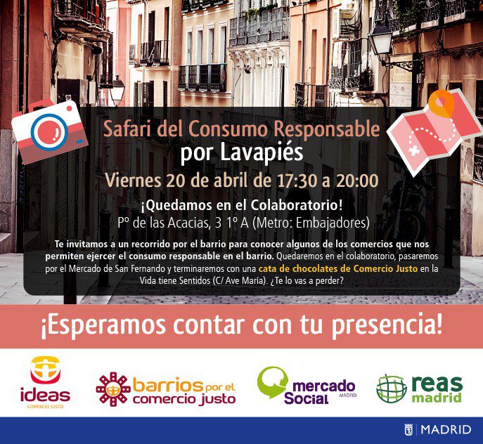 Safari del consumo responsable y el Comercio Justo por el barrio de Lavapiés