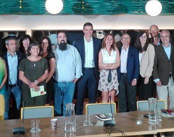 Reunión de la Coordinadora de Organizaciones de Cooperación para el Desarrollo con Pedro Sánchez