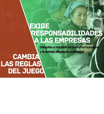 Apoyamos la iniciativa para pedir a la UE una normativa que exija a las empresas el respeto a los Derechos Humanos y al medio ambiente