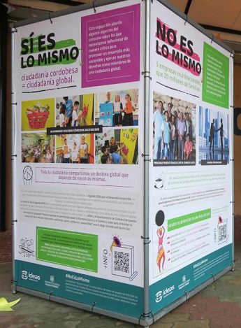 La exposición «No es lo mismo» invita a la ciudadanía cordobesa a comprar con valores esta Navidad